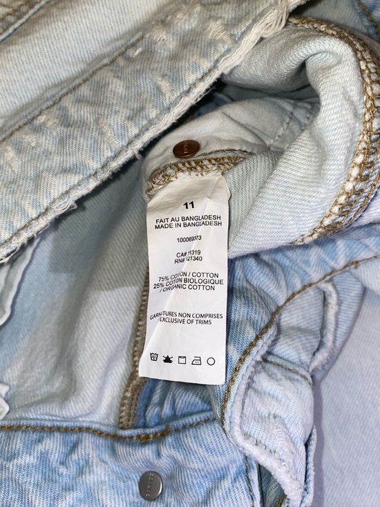 Garage Wide Leg Distressed Jeans in Light Wash Brileigh Blue 32" Waist - Picture 9 of 13